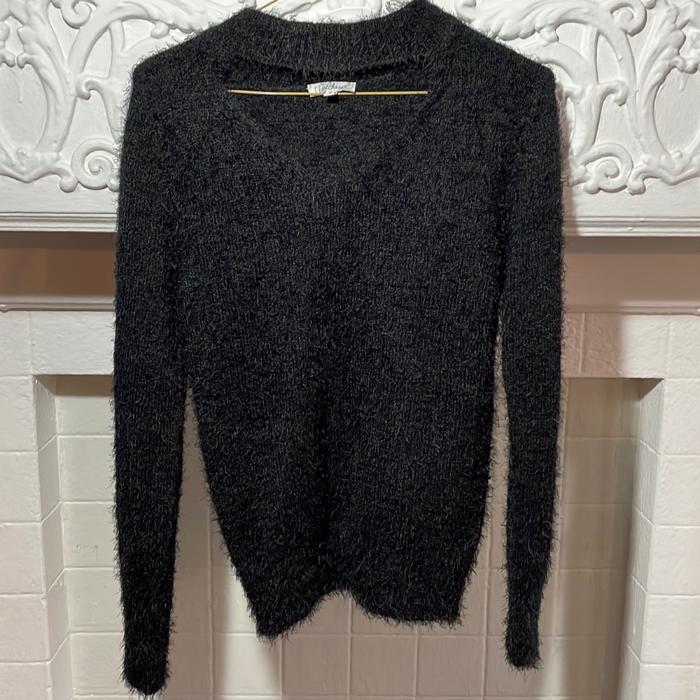 NWOT Fuzzy Keyhole Sweater